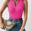 Casual Ribbed V-Neck Top - Image 7