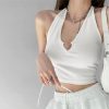 V Neck Hearted Halter Top - Image 5