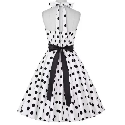 Beautiful Ladies Summer Polka Dot Dress - Image 4