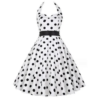 Beautiful Ladies Summer Polka Dot Dress - Image 3